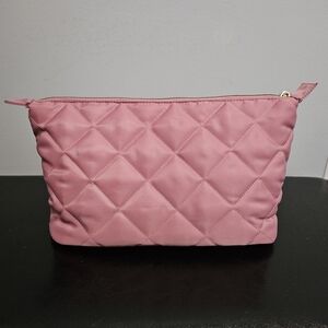 H&M Large Pink Quilted Make-Up/Insert Bag